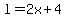 l=2x%2B4+