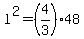 l%5E2=+%284%2F3%29%2A48