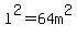l%5E2=+64m%5E2
