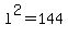 l%5E2=144