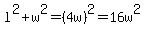 l%5E2+%2B+w%5E2+=+%284w%29%5E2+=+16w%5E2