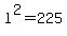 l%5E2+=+225