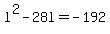 l%5E2+-+28l+=+-192