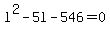 l%5E2+-+5l+-546=0