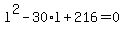 l%5E2-30%2Al%2B216=0