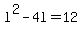 l%5E2-4l=12