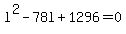 l%5E2-78l%2B1296=0