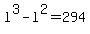 l%5E3+-+l%5E2+=+294