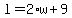 l+=+2%2Aw%2B9+