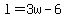 l+=+3w-6
