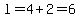 l+=+4+%2B2++=+6