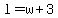 l+=+w+%2B+3