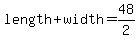 length%2Bwidth=48%2F2