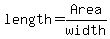 length=Area%2Fwidth