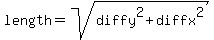 length+=+sqrt%28diffy%5E2+%2B+diffx%5E2%29