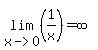 lim%28+x-%3E0%2C+%281%2Fx%29%29+=+infinity