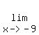 lim%28x-%3E-9%29
