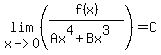 lim%28x-%3E0%2C%28f%28x%29%2F%28Ax%5E4%2BBx%5E3%29%29%29=C