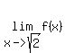 lim%28x-%3Esqrt%282%29%2Cf%28x%29%29