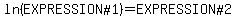 ln%28%22EXPRESSION%231%22%29+=+%22EXPRESSION%232%22