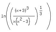 ln%28%28%28%28x%2B3%29%5E3%29%2F%28x%28x%5E2-3%29%29%29%5E%281%2F3%29%29
