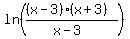 ln%28%28%28x-3%29%2A%28x%2B3%29%29%2F%28x-3%29%29