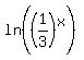 ln%28%281%2F3%29%5Ex%29
