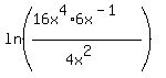 ln%28%2816x%5E4%2A6x%5E%28-1%29%29%2F%284x%5E2%29%29