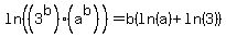 ln%28%283%5Eb%29%28a%5Eb%29%29=b%28ln%28a%29%2Bln%283%29%29