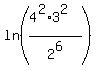 ln%28%284%5E2%2A3%5E2%29%2F2%5E6%29%29