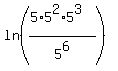 ln%28%285%2A5%5E2%2A5%5E3%29%2F5%5E6%29