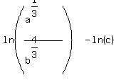 ln%28%28a%5E%281%2F3%29%29%2F%28b%5E%284%2F3%29%29%29-ln%28c%29