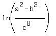 ln%28%28a%5E2+-+b%5E2%29%2F%28c%5E8%29%29