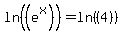 ln%28%28e%5Ex%29%29+=+ln%28%284%29%29