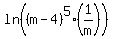 ln%28%28m-4%29%5E5%281%2Fm%29%29
