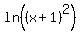 ln%28%28x%2B1%29%5E2%29