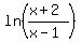 ln%28%28x%2B2%29%2F%28x-1%29%29