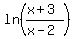 ln%28%28x%2B3%29%2F%28x-2%29%29