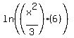 ln%28%28x%5E2%2F3%29%286%29%29