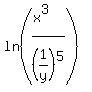 ln%28%28x%5E3%29%2F%281%2Fy%29%5E5+%29+