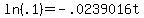 ln%28.1%29+=+-.0239016t
