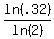 ln%28.32%29%2Fln%282%29