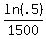ln%28.5%29%2F1500