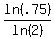ln%28.75%29%2Fln%282%29