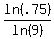 ln%28.75%29%2Fln%289%29