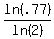 ln%28.77%29%2Fln%282%29