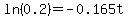 ln%280.2%29=-0.165t