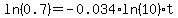 ln%280.7%29+=+-0.034%2Aln%2810%29%2At