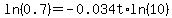 ln%280.7%29+=+-0.034t%2Aln%2810%29