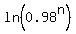 ln%280.98%5En%29